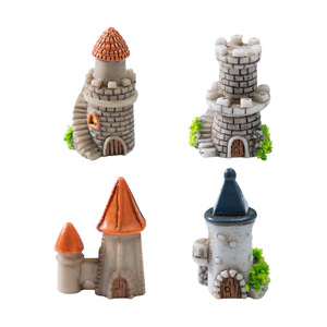 Miniature Fairy Castle Landscape Resin Decorations <strong>Mini</strong> House Figurines Ornaments for DIY Desk Micro <strong>Christmas</strong> Home Craft Decor - Product Image 5