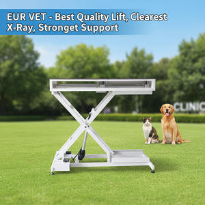 Table chirurgicale vétérinaire EUR VET à rayons X, élévation électrique, plateau en polycarbonate, tiroir à roulement linéaire, <span class=keywords><strong>d</strong></span>étecteur 17x17 <span class=keywords><strong>pour</strong></span> <span class=keywords><strong>animaux</strong></span> de compagnie - Product Image 1