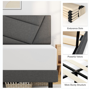 Простая сборка <span class=keywords><strong>16</strong></span>-дюймовый каркас кровати размера «Queen-Size» - Product Image 5