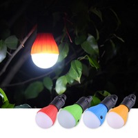 Nouvelle lampe de camping portable d'extérieur, alimentée par batterie, multifonctionnelle, LED, avec 3 ampoules, lampe de camping suspendue