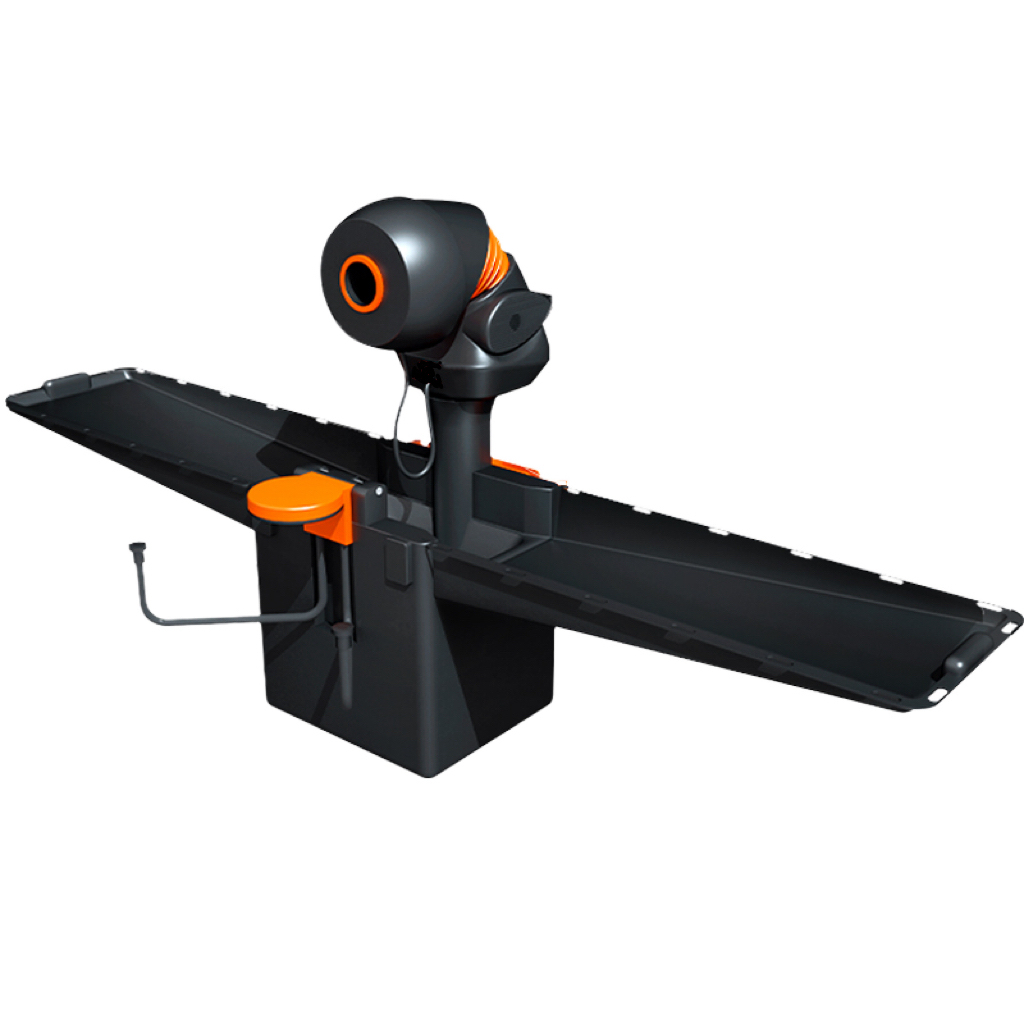 OMNI Pro Black Orange Exclusive Edition Smart Table Tennis Ball Machine 9-Angle Adjustable APP/Tablet Control Table Tennis