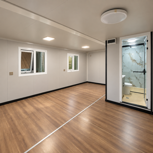 Maison conteneur extensible <span class=keywords><strong>de</strong></span> 20 pieds, suite <span class=keywords><strong>de</strong></span> jardin préfabriquée, maison d'hôtes modulaire à double aile pour cour privée et villa - Product Image 2