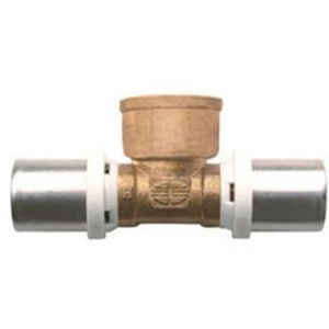 Raccordo a T femmina per connessione a pressione multistrato 1/2x16 per sistemi HVAC - Product Image 1