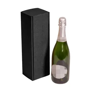 Durevole Eco economico Logo personalizzato pieghevole cartone ondulato bottiglia di Champagne carta vino Whisky scatola di imballaggio con divisori