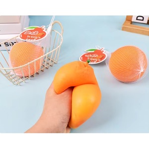 Jouets à presser réalistes pour soulager le stress, en TPR souple, en forme de fruit orange moche, jouet anti-stress souple pour enfants - Product Image 3