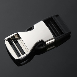 Hebilla de cierre ajustable de 25 mm, de aleación, negra y plateada, duradera, para bolsos - Product Image 1