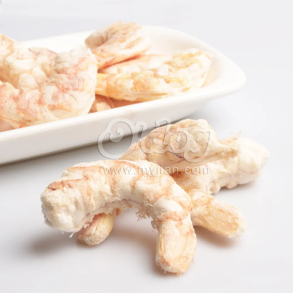 Shandong-suministros de gambas secas y liofilizadas para perros, golosinas naturales premium para mascotas, productos orgánicos myjian