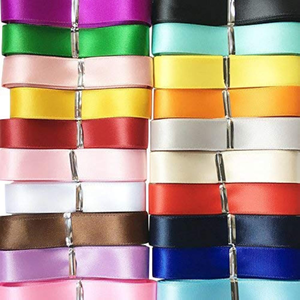 Ruban de satin en polyester en gros, 38 mm (1,5 pouce) x 4 cm, rouleau de 50 yards, simple ou double face, pour roses éternelles - Product Image 1