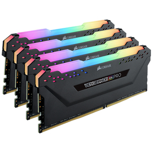 ใช้แล้ว <span class=keywords><strong>Vengeance</strong></span> <span class=keywords><strong>RGB</strong></span> Pro 64GB (4x16GB) DDR4 DRAM DDR4ชุดหน่วยความจำ C16 3200MHz-สีดำ - Product Image 2