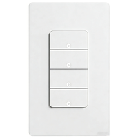 Interrupteur intelligent à bouton ReZ-TI : 2 gangs, norme américaine, compatible Matter Over Thread, fonctionne avec HomeKit, Tuya, HA, Alexa, SmartThings, Google
