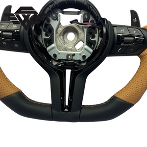 Volante Deportivo Personalizado de Fábrica, Completamente en Cuero, Compatible con <span class=keywords><strong>BMW</strong></span> M3 M5 M6 F20 F10 G38 E90 <span class=keywords><strong>320</strong></span>, Calidad Superior - Product Image 5