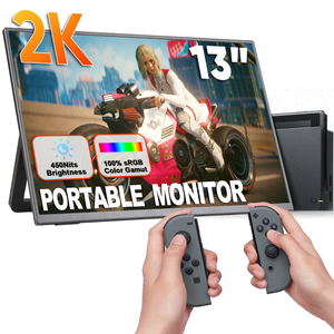 <span class=keywords><strong>2K</strong></span> <span class=keywords><strong>Monitor</strong></span> portátil VESA Mount 75*75mm para consola de juegos con sistema de cable oculto 450 Cd/m2 100% SRGB Proveedor mayorista - Product Image 1