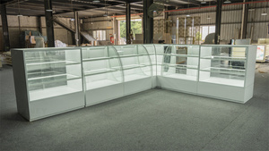 Nhà Máy Giá Full Vision Glass Showcase khói cửa hàng hiển thị Glass tủ trưng bày showroom vitrine truy cập với ánh sáng - Product Image 5