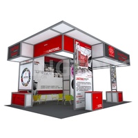 LINGTONG Expo Upgraded Modular Green Trade Show Stand pour la publicité lors d'expositions et de foires pour centres d'exposition (05)