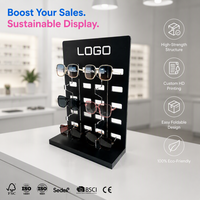 Présentoir de Comptoir en Acrylique Transparent Noir Personnalisé pour Lunettes et Lunettes de Soleil – Idéal pour les Ventes en Magasin
