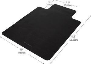<span class=keywords><strong>Tapis</strong></span> <span class=keywords><strong>de</strong></span> <span class=keywords><strong>chaise</strong></span> <span class=keywords><strong>de</strong></span> <span class=keywords><strong>bureau</strong></span> moderne noir antidérapant non toxique en <span class=keywords><strong>plastique</strong></span> <span class=keywords><strong>pour</strong></span> usage domestique, adapté aux animaux domestiques, aux sols en bois dur, aux <span class=keywords><strong>tapis</strong></span> et aux carreaux - Product Image 3