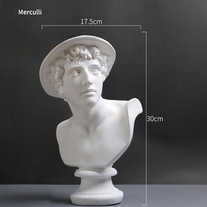 Statue de grande personnalité grecque célèbre de 10 pouces en plâtre blanc, sculpture 3D, œuvre d'<span class=keywords><strong>art</strong></span> décorative pour studio de dessin, modèle de référence pour croquis - Product Image 6