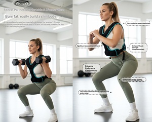 Gilet lesté respirant pour femme, design en Y, 5 lb et 8 lb, pour la course, la marche, l'entraînement, le fitness, et la gym à domicile - Product Image 2