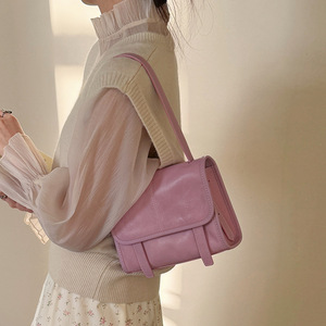 Sac fourre-tout décontracté rétro 2026, nouveau sac à bandoulière polyvalent en cuir véritable pour femme avec pochettes téléphone et carte d'identité - Product Image 4