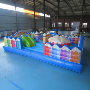 <span class=keywords><strong>Castillo</strong></span> inflable en forma de lápiz personalizado | 2025 Novel Kids Outdoor Jumping Facility para alquiler de parques de atracciones - Product Image 2