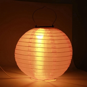 <span class=keywords><strong>Colore</strong></span> arancione 30cm 12 pollici lanterna lampada solare impermeabile luci solari lanterna esterna calda bianca illuminazione solare lanterne Patio - Product Image 1
