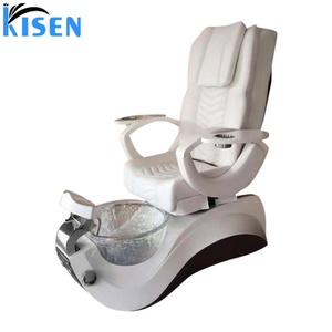 Kisen Sliver Frame Chaise Salon Pedicure <b>Stool</b> Chair Spa Pedicure Package Stoel Tweedehands with LED Light Pedicure Basin - Product Image 4
