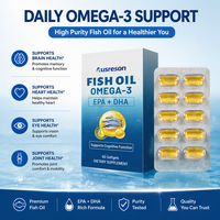 Capsules de Gel Doux d'Huile de Poisson Oméga 3 1000mg en Gros pour OEM – EPA+DHA Halal, Suppléments Naturels pour les Articulations et les Yeux