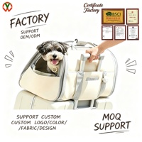 Sac de transport pour animaux de compagnie approuvé par les compagnies aériennes, sac à bandoulière en polyester pour animaux de compagnie, se fixe aux bagages pour les petits animaux, voyage, promenade, multifonctionnel