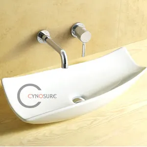 Encimera de baño artística, lavabo de tocador, cuenco de fregadero para construcción comercial, lavabos de mano