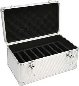 Customizable Size Metal Locking Storage Case for Hard Disks/Drives PSA Card Storage Foam and Eva Graded Aluminum Carry Box