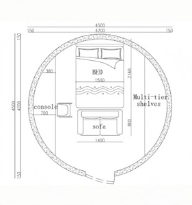 Maisons préfabriquées en béton lourd, résidences modulaires industrielles résistantes aux impacts et aux explosions - Product Image 5