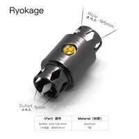 Ryokage pemisah Headset Earphone Adapter Headphone