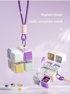 Pastillero al por mayor con cordón, dispensador de medicamentos portátil, dispensador sellado para almacenamiento, 7 días a la semana - Product Image 3