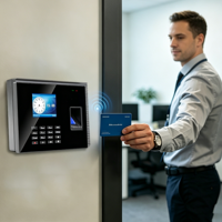 Terminal de pointage des employés intelligent tout-en-un JINGXIN avec lecteur d'empreintes digitales, carte d'identité et mot de passe, 2,8 pouces, pour bureau, usine, école