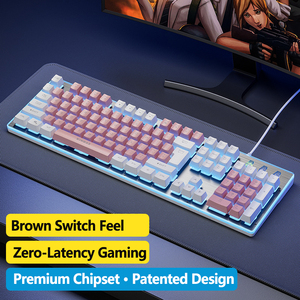 Tốt Nhất Bán New Arrival Bàn Phím Colour Bàn Phím Giao Diện USB Có Dây Backlit Bàn Phím Cho PC Máy Tính Để Bàn - Product Image 6