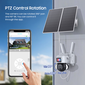 For 12X Dual Lens 20W Solar Powered Battery PTZ <b>Camera</b> PIR Detection 2 Months Standby Time <b>WiFi</b> <b>Security</b> Surveillance ST-558-6M- - Product Image 3