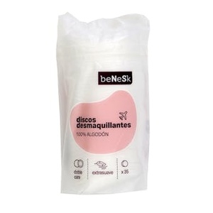 แผ่นเช็ดเครื่องสำอางสองด้าน Benesk 35 ชิ้น - Product Image 1