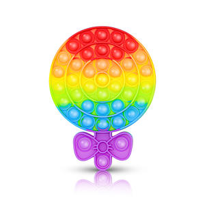 Jincan arc-en-ciel décompresser Table d'échecs Silicone matériel jouet à presser pour enfants pour la pensée arithmétique mentale - Product Image 5