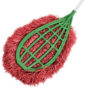 Escoba de Plástico con Mango Largo y Cabezal de Felpa Rosa, Herramienta de Limpieza Duradera para Exteriores, Jardín, Fábrica y Taller - Product Image 2