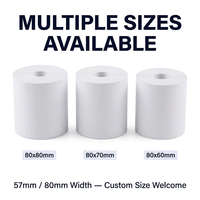 Harga Pabrik Gulungan Kertas Thermal 80mm 57mm 100% Pulp Kayu Murni Bebas BPA untuk Printer POS Mesin Kasir