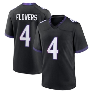 Maillots de football américain brodés en gros des Baltimore Ravens – 4 Zay Flowers, 14 Kyle Hamilton, 22 Derrick Henry - Product Image 6