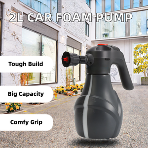 Spruzzatore Elettrico di Schiuma in Plastica da 2L per Lavaggio Auto, Alta Efficienza, Schiuma Abbondante, Alimentato <span class=keywords><strong>a</strong></span> Batteria con Ricarica USB - Product Image 3