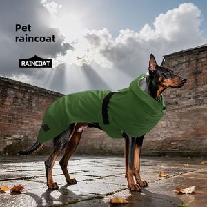 Ventes en gros de sweats à capuche pour chiens en polyester imperméable pour l'extérieur, style classique et luxueux, motif uni, réfléchissant, rangement facile, traction - Product Image 4