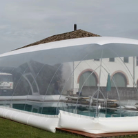 Couverture transparente imperméable personnalisée Couverture de tente dôme de piscine gonflable