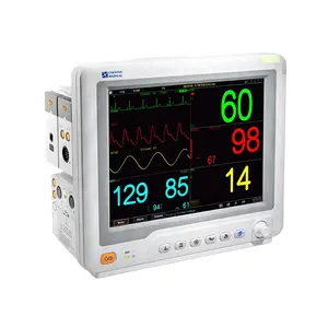 乐普创意多参数便携式医疗心脏模块CE医院ICU多参数15英寸带心电图患者监护仪