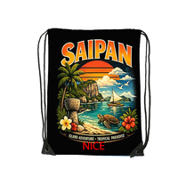 Sac de sport à cordon personnalisé SaipanTheme, grand espace intérieur, idéal pour le jogging, l'entraînement, les sorties en plein air et comme cadeau personnalisé