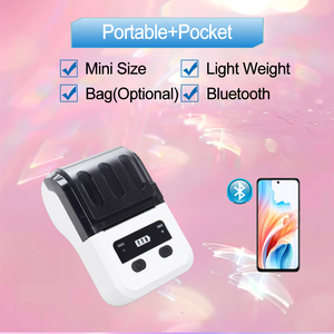 Aixw Mini 58Mm Máy In Nhiệt Di Động Cầm Tay Đồ Trang Sức Nhãn Giá Tag Dính Máy In Xu Hướng Mới Thời Trang Nhà Văn Phòng Sử Dụng - Product Image 2