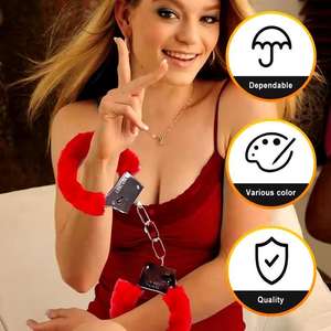 Menottes en métal pelucheux en acier inoxydable de marque OEM, fabrication chinoise, pour jeux – Vente chaude - Product Image 5