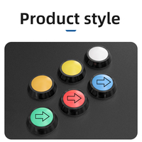 Bouton poussoir 12mm rouge vert bleu noir tête de flèche étanche Ip65 Spst bouton poussoir momentané pour distributeur automatique
