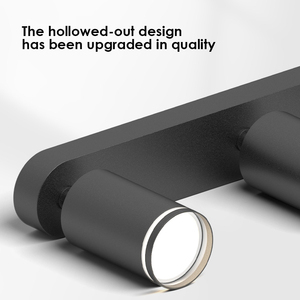 Design moderne <span class=keywords><strong>GU10</strong></span> projecteur LED lumineux en aluminium à montage en surface multi-têtes en option noir et blanc réglable IP44 - Product Image 4